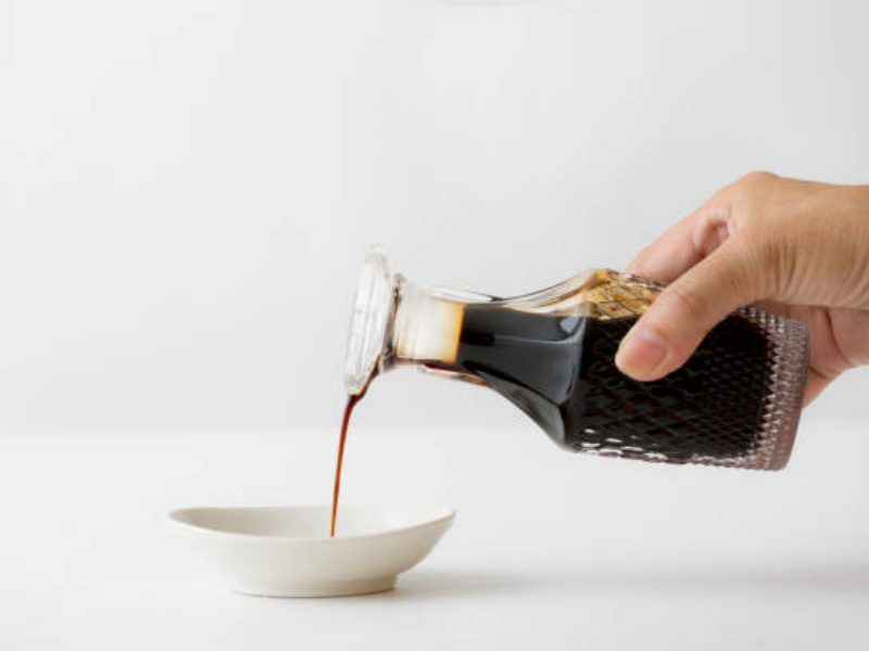 Pouring Soy Sauce