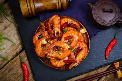 FriedShrimps with WeiJiXian Soy Sauce