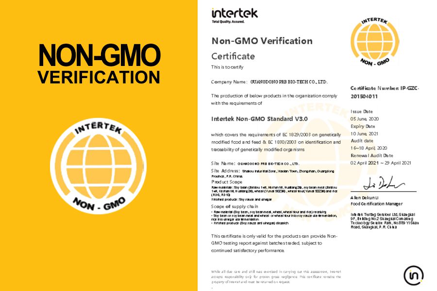 NON-GMO Verification